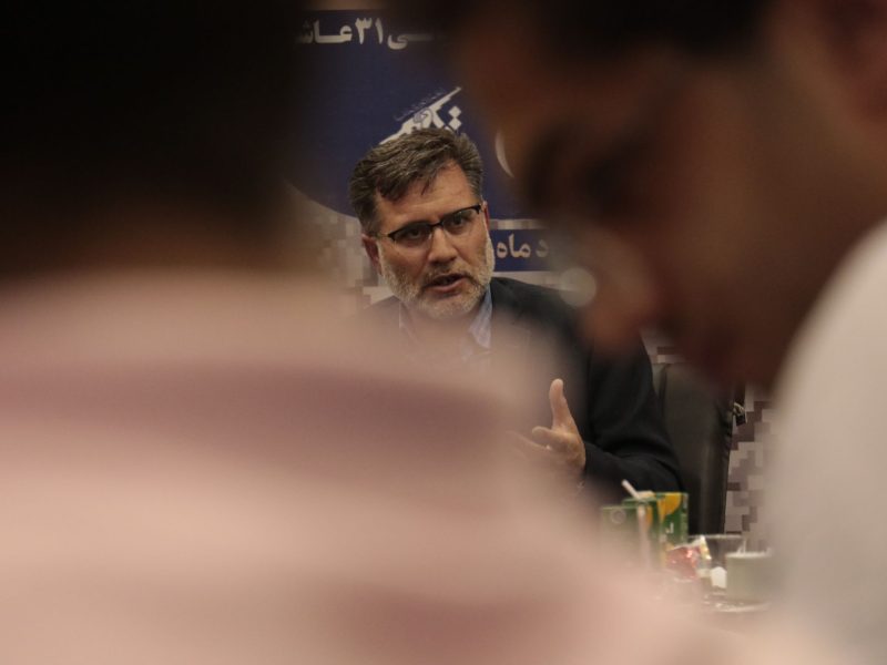 نشست خبری سردار مدنی فرمانده لشکر عملیاتی ۳۱ عاشورا